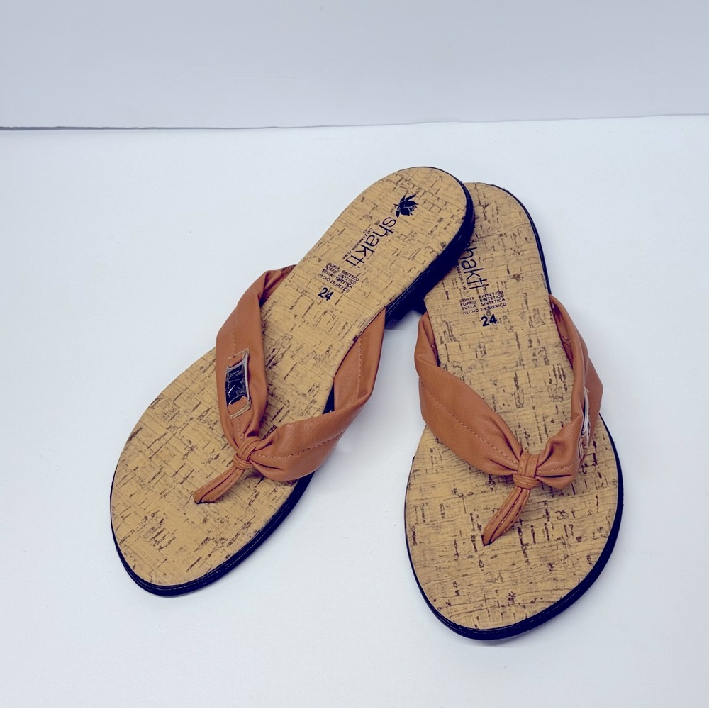 Women's Shakti Island Classic Leather Slingback Sandal Taupe Sz. 24 U S. 6.5